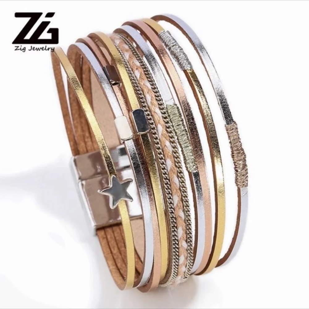 layered magnetic bracelet